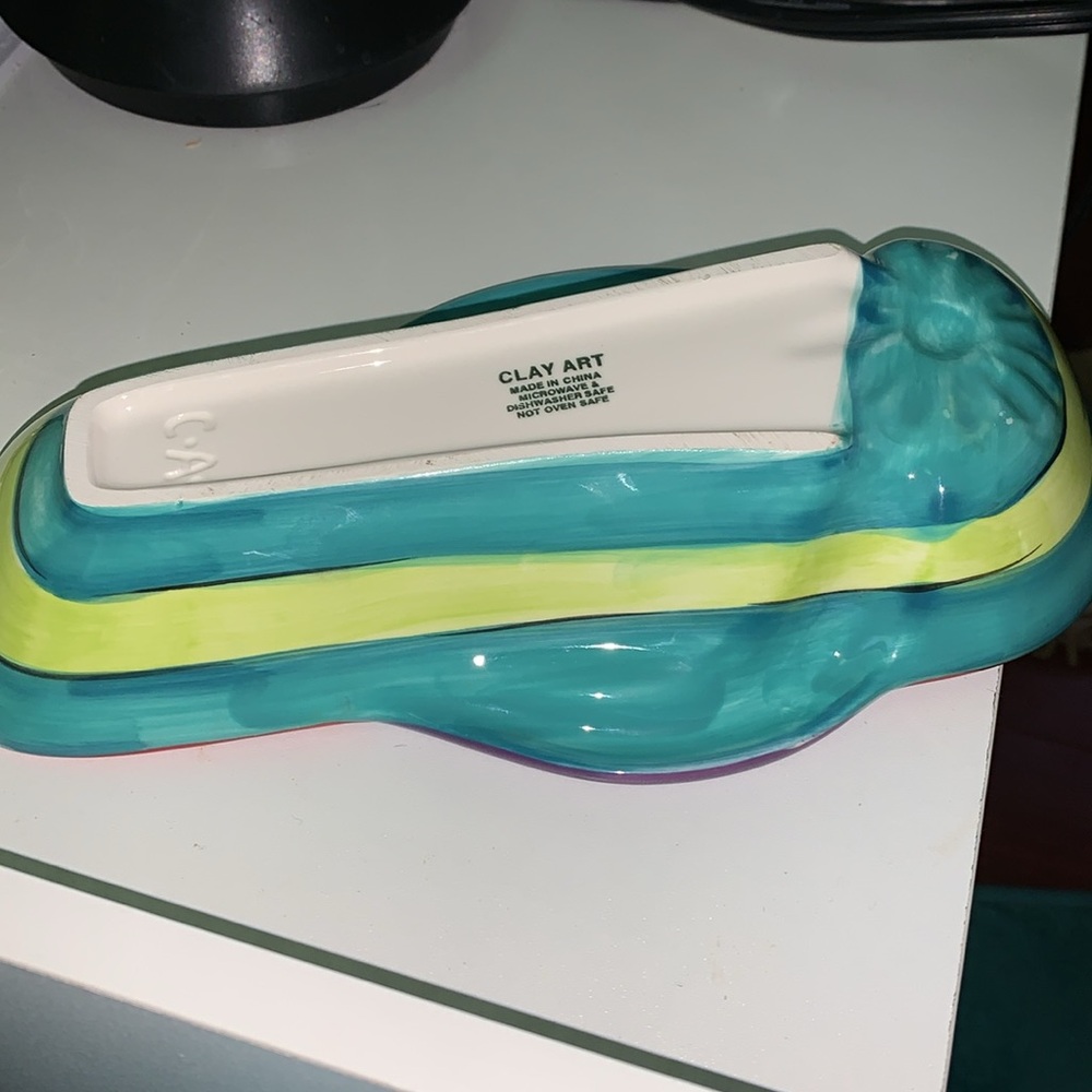 Clay art flip flop serving dish - Picture 4 of 8